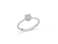 Ring Miluna Woman in White Gold Diamante LID4218
